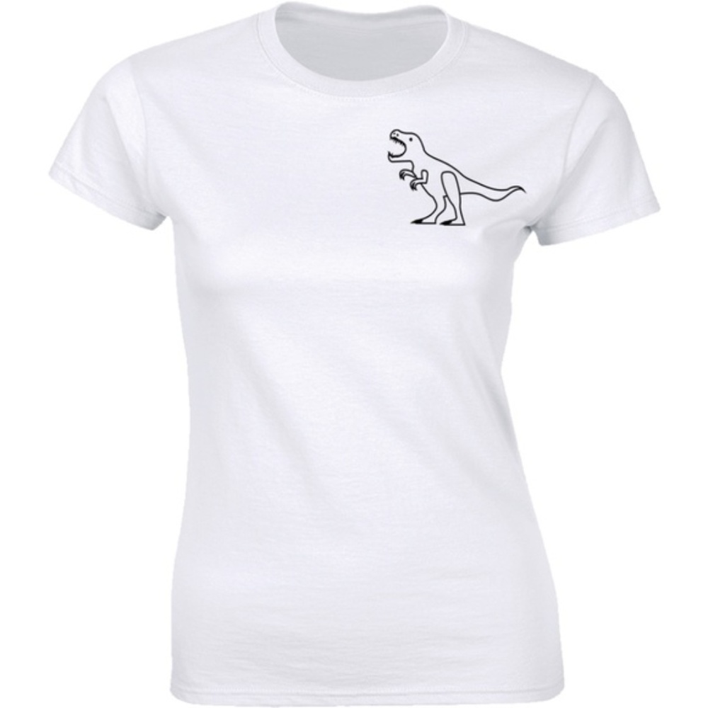 DINOSAUR POCKET T-shirt Vegan Dino Jurassic Tee